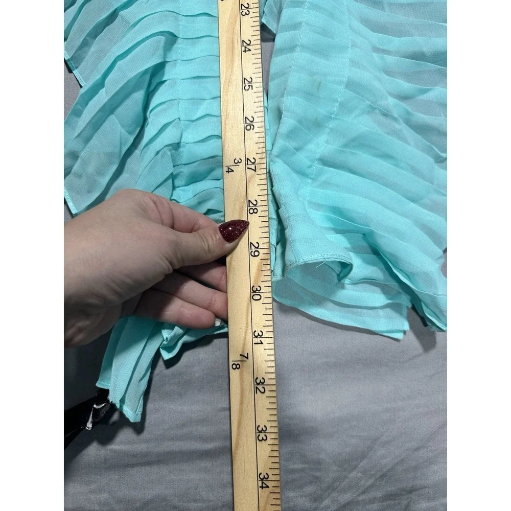 NWT WHBM Aqua‎ Pleated Scarf/Wrap White House Black Market